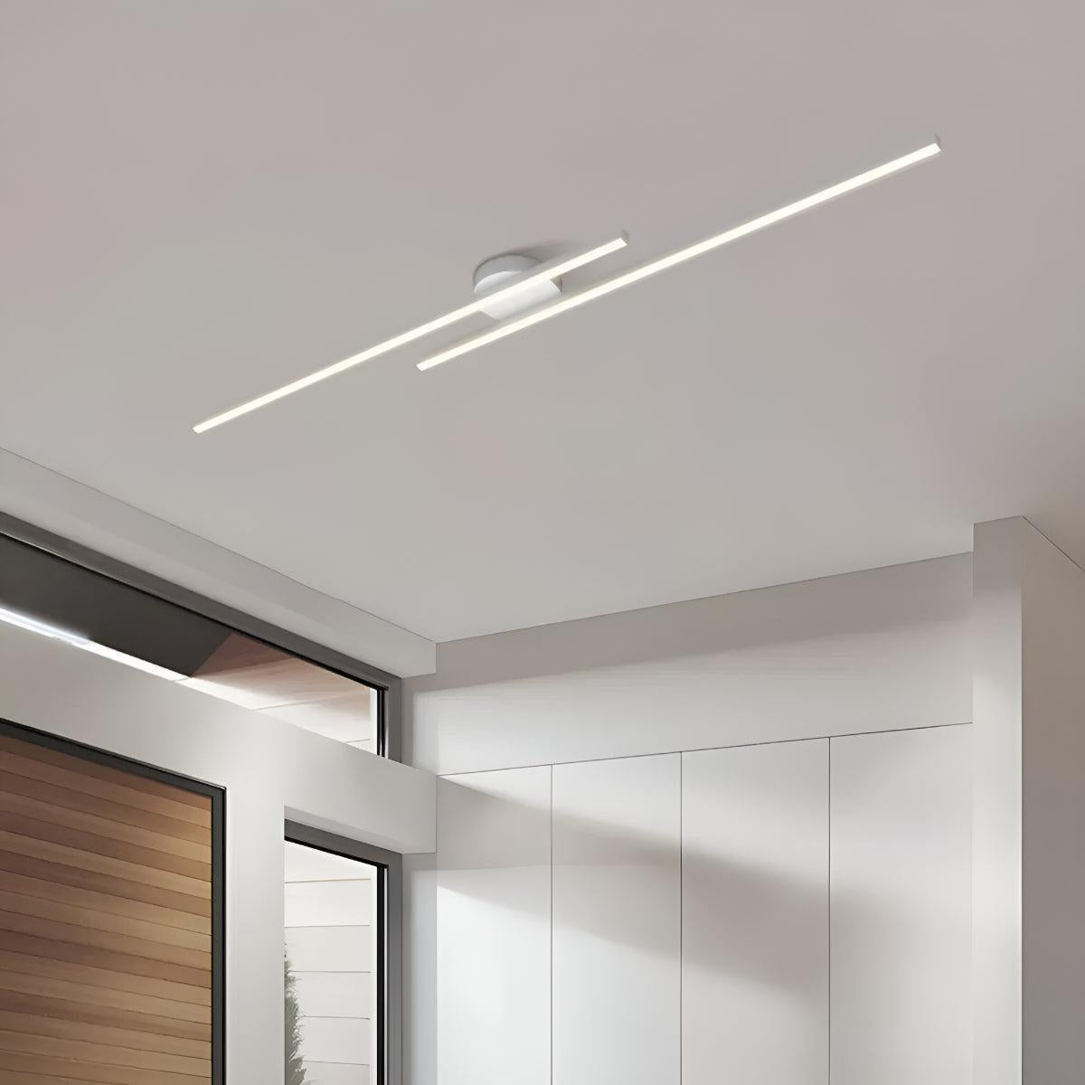 Linear LED Ceiling Light Bar Slim Semi-Flush Fixture