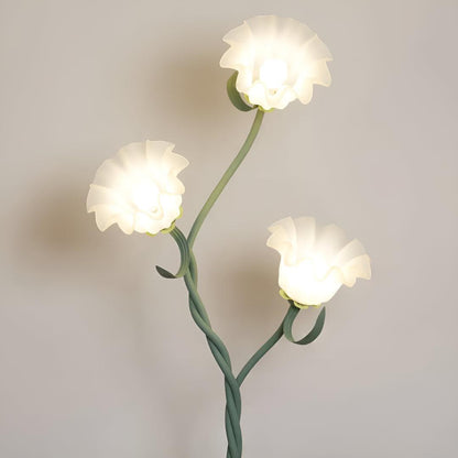 Floral Petal Floor Lamp Sculptural Multi-Head Design