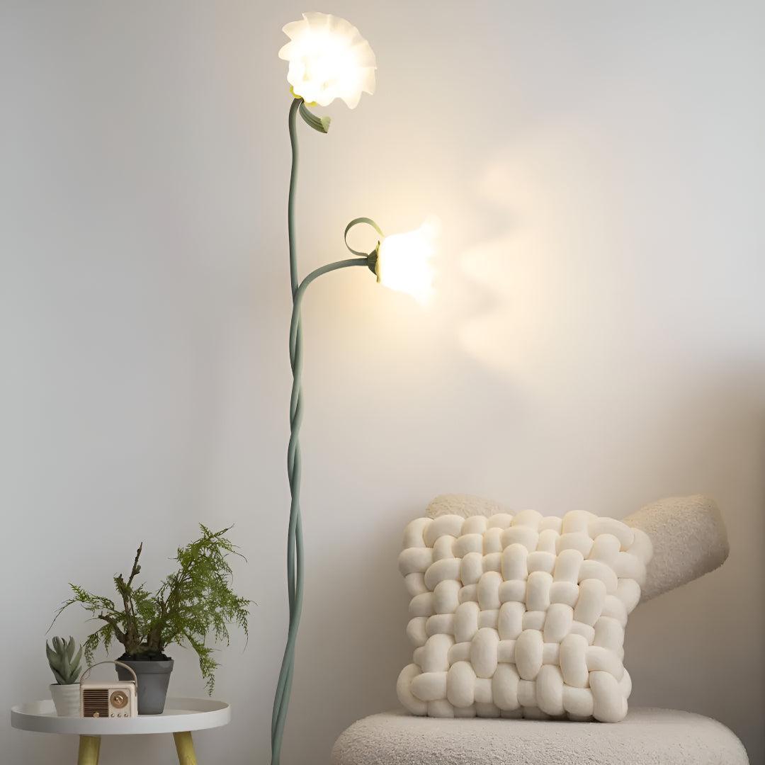 
Floral Petal Floor Lamp Sculptural Multi-Head Design