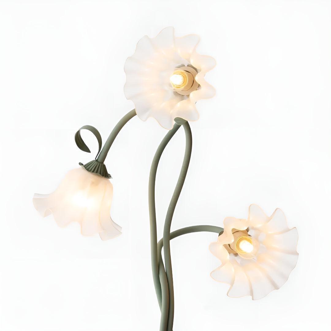 
Floral Petal Floor Lamp Sculptural Multi-Head Design