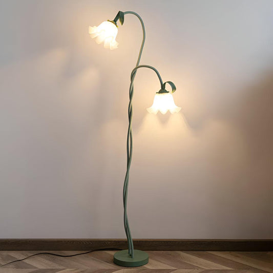 
Floral Petal Floor Lamp Sculptural Multi-Head Design