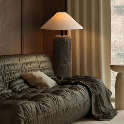 Ceramic Base Floor Lamp Ambient Light Sculptural Design