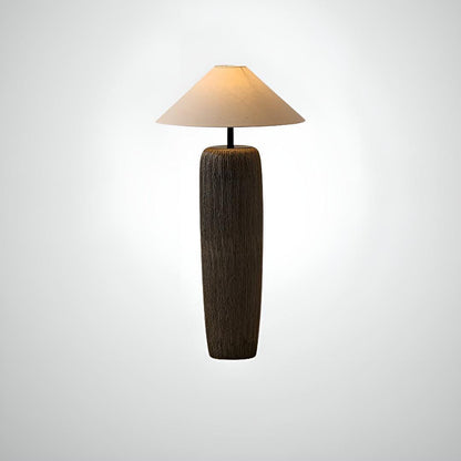 Ceramic Base Floor Lamp Ambient Light Sculptural Design
