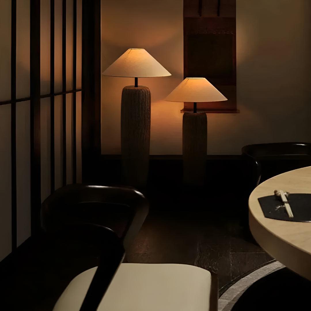 
Ceramic Base Floor Lamp Ambient Light Sculptural Design