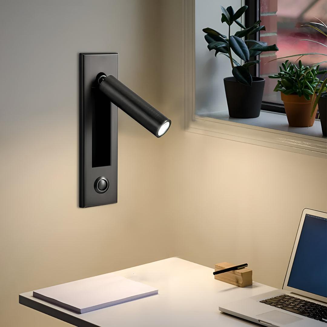 
Adjustable Wall Reading Light Fold-Away Bedside Sconce