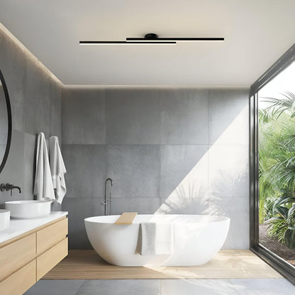 Linear LED Ceiling Light Bar Slim Semi-Flush Fixture