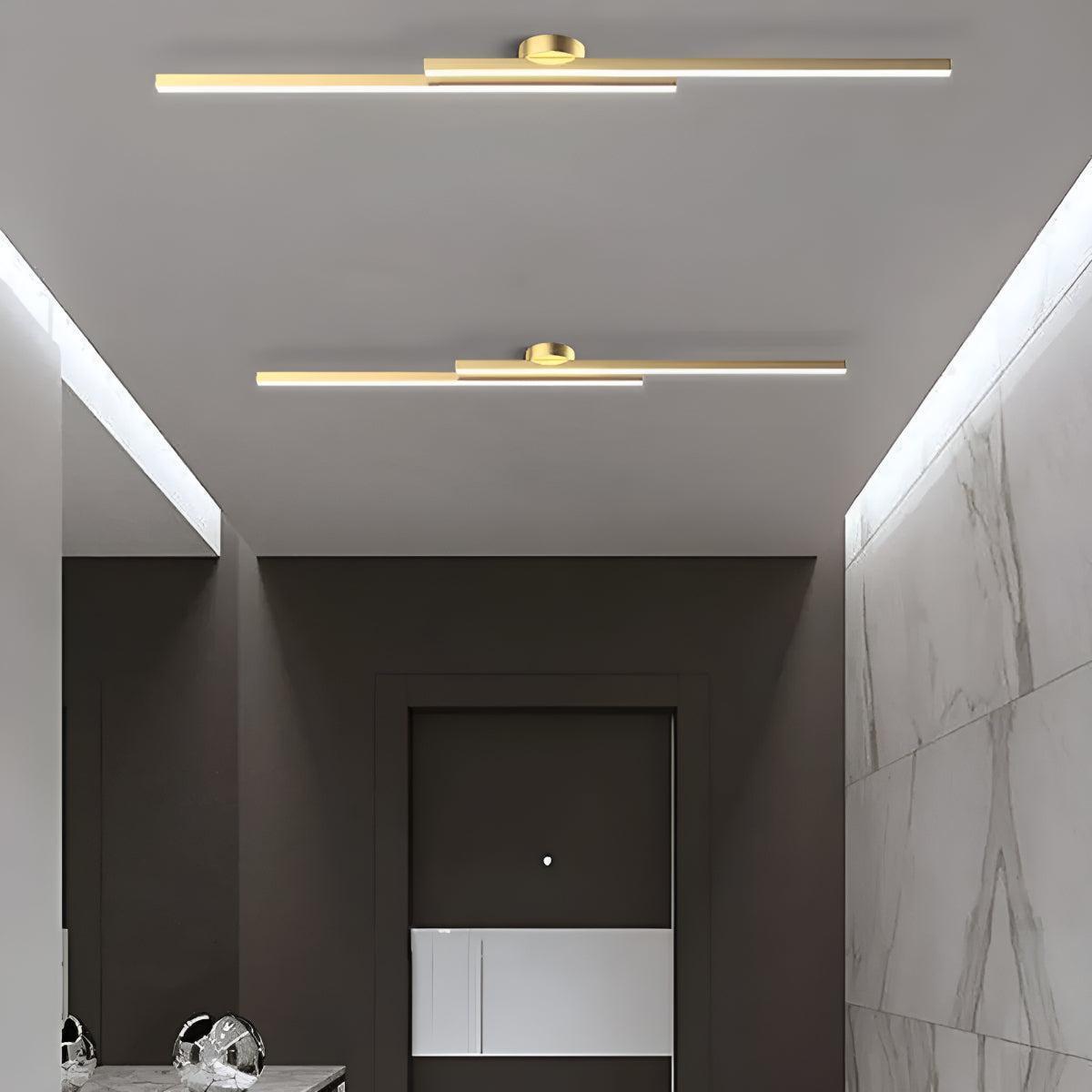 
Linear LED Ceiling Light Bar Slim Semi-Flush Fixture