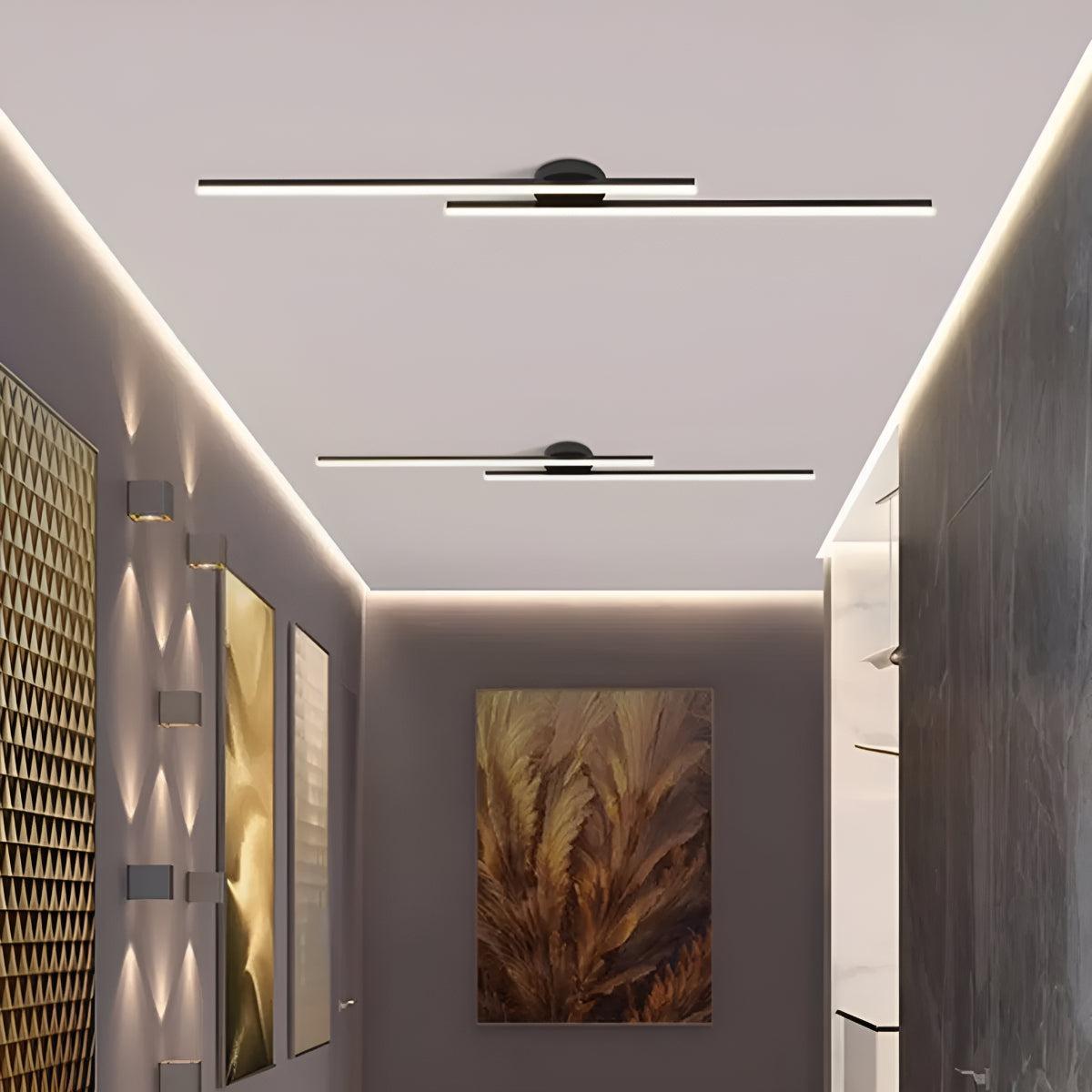 
Linear LED Ceiling Light Bar Slim Semi-Flush Fixture