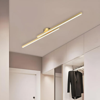 Linear LED Ceiling Light Bar Slim Semi-Flush Fixture