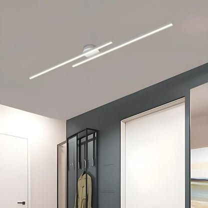 Linear LED Ceiling Light Bar Slim Semi-Flush Fixture