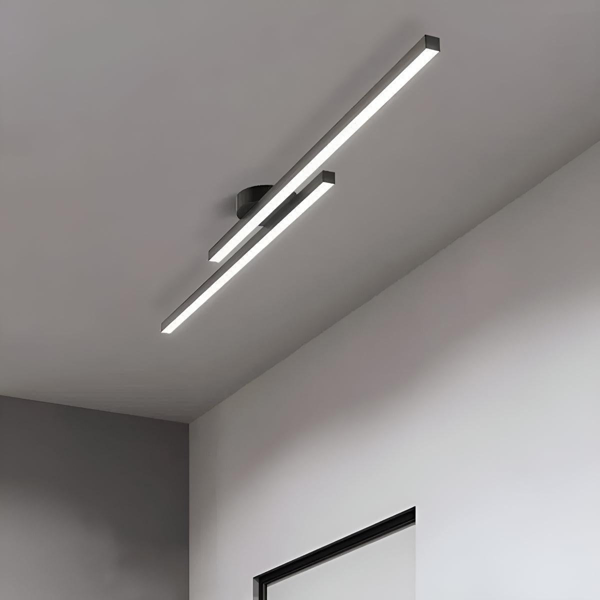 
Linear LED Ceiling Light Bar Slim Semi-Flush Fixture