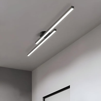 Linear LED Ceiling Light Bar Slim Semi-Flush Fixture