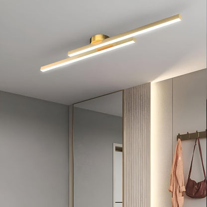 Linear LED Ceiling Light Bar Slim Semi-Flush Fixture