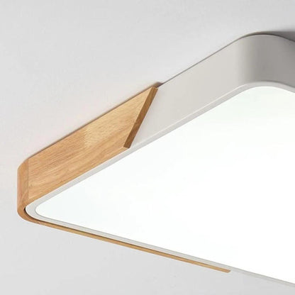 Square Flush Mount Ceiling Light Low-Profile LED
