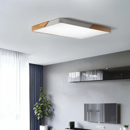 Square Flush Mount Ceiling Light Low-Profile LED